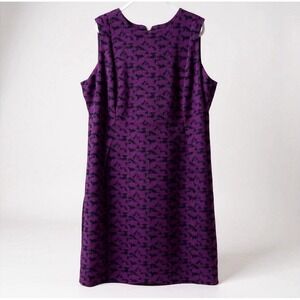 Calvin Klein Women's‎ 22W Purple Stretch Business Career Sheath Dress